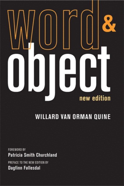 Willard Van Orman Quine - Word and Object, new edition, E-bok