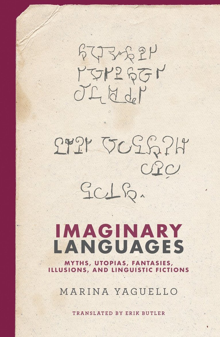 Marina Yaguello, Erik Butler - Imaginary Languages, Häftad
