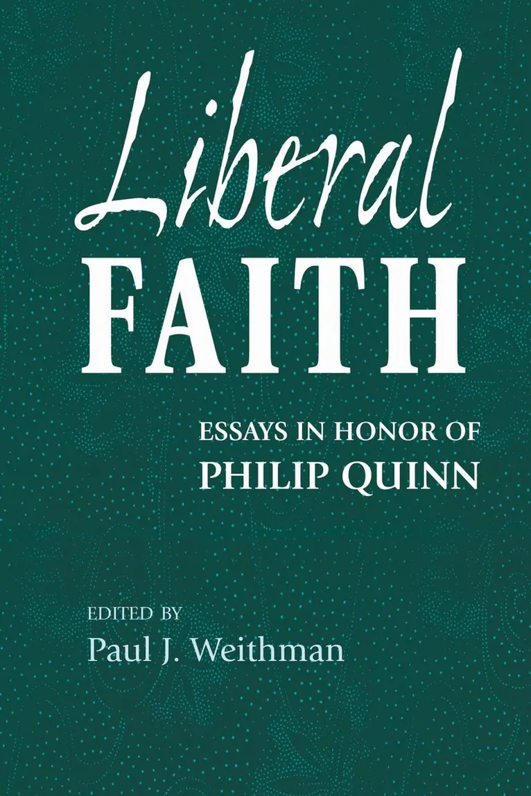 Paul J. Weithman - Liberal Faith, Inbunden. Tillgänglighet: Lägg i varukorg