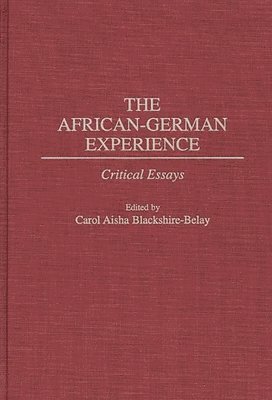 Carol A. Blackshire-Belay - African-German Experience, Inbunden