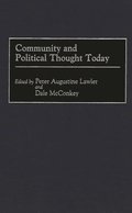 Community and Political Thought Today