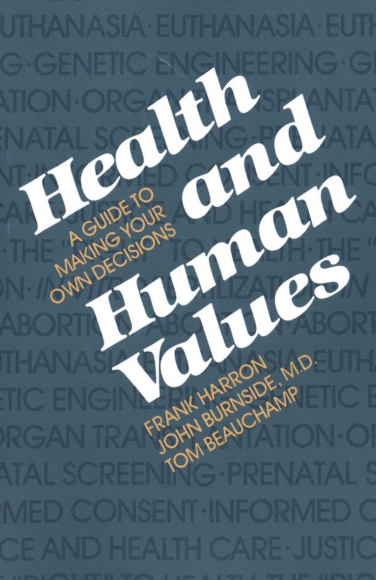 Frank Harron - Health and Human Values, Häftad. Tillgänglighet: Lägg i varukorg