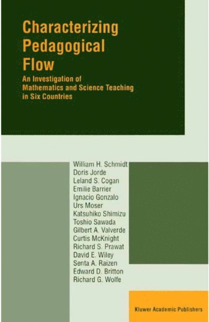 W.H. Schmidt - Characterizing Pedagogical Flow, E-bok