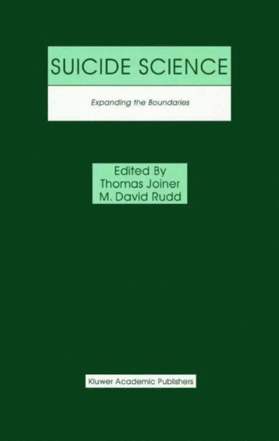M. David Rudd, Thomas Joiner - Suicide Science, E-bok
