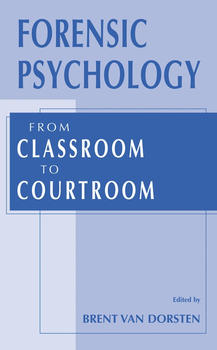 Brent Van Dorsten, Brent Van Dorsten - Forensic Psychology, Inbunden