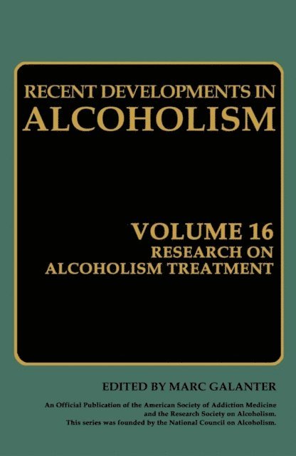 Marc Galanter - Research on Alcoholism Treatment, E-bok