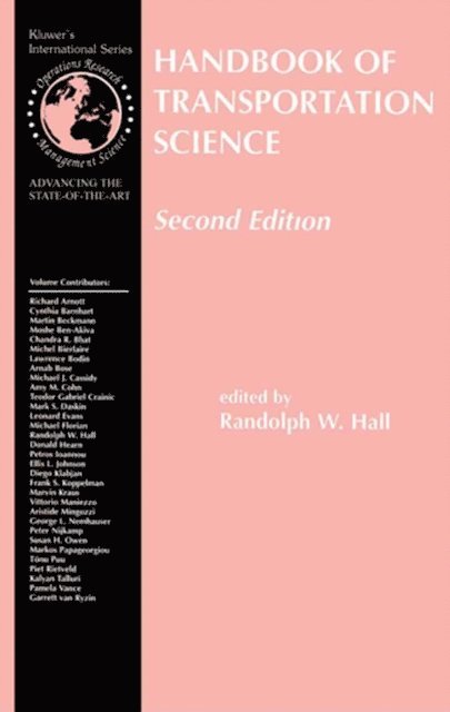 Randolph Hall - Handbook of Transportation Science, E-bok. Tillgänglighet: Lägg i varukorg
