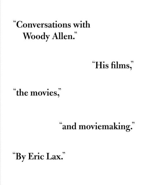 Eric Lax - Conversations with Woody Allen, E-bok