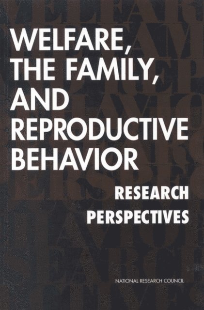 Committee on Population, Commission on Behavioral and Social Sciences and Education, Division of Behavioral and Social Sciences and Education, National Research Council, Robert A. Moffitt - Welfare, the Family, and Reproductive Behavior, E-bok