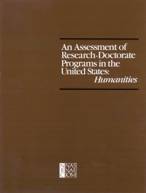 Committee on an Assessment of Quality Related Characteristics of Research-Doctorate Programs in the United States, Lyle V. Jones, Gardner Lindzey, Porter E. Coggeshall - Assessment of Research-Doctorate Programs in the United States, E-bok