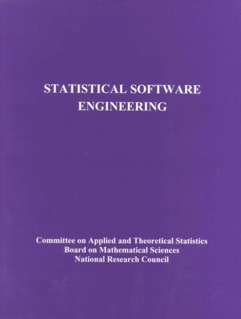 Panel on Statistical Methods in Software Engineering, and Applications Commission on Physical Sciences, Mathematics, Division on Engineering and Physical Sciences, National Research Council - Statistical Software Engineering, E-bok