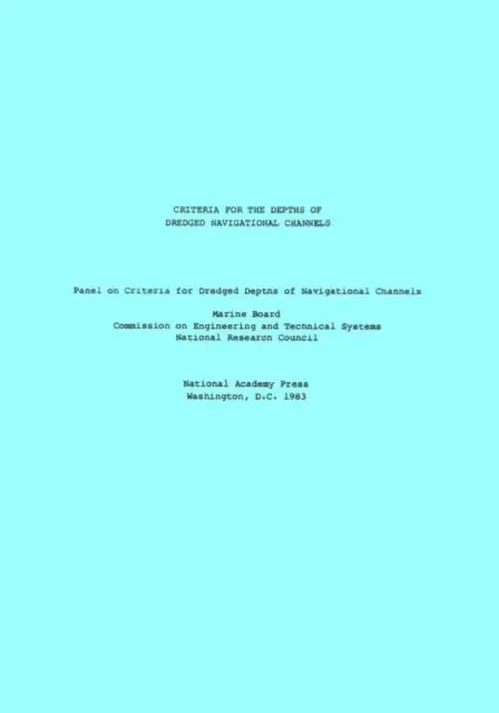 Criteria for the Depths of Dredged Navigational Channels