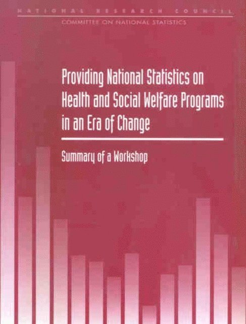 Committee on National Statistics, Commission on Behavioral and Social Sciences and Education, Division of Behavioral and Social Sciences and Education, National Research Council, Constance F. Citro, Charles F. Manski, John Pepper - Providing National Statistics on Health and Social Welfare Programs in an Era of Change, E-bok