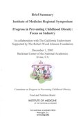 Progress in Preventing Childhood Obesity