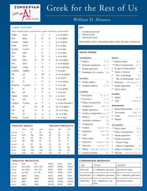 William D. Mounce - Greek for the Rest of Us Laminated Sheet, E-bok