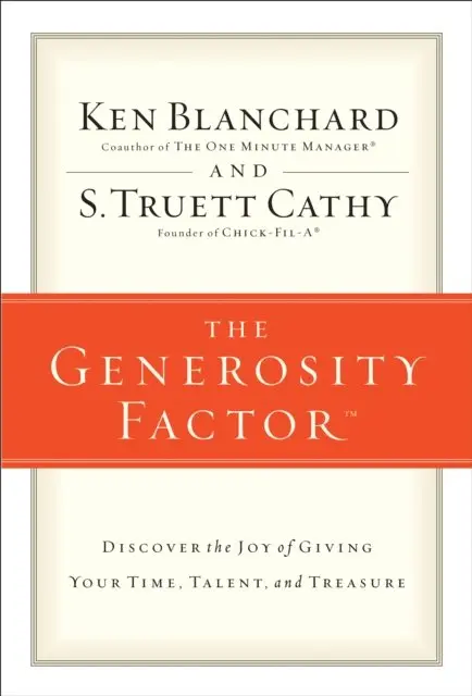 S. Truett Cathy, Ken Blanchard - Generosity Factor, E-bok. Tillgänglighet: Lägg i varukorg