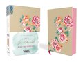 NIV, Journal the Word Bible for Teen Girls, Leathersoft over Board, Gold/Floral, Red Letter