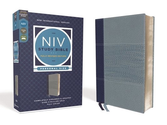 Zondervan, Kenneth L Barker, Mark L Strauss, Jeannine K Brown, Craig L Blomberg, Michael Williams - NIV Study Bible, Fully Revised Edition, Personal Size, Leathersoft, Navy/Blue, Red Letter, Comfort Print, Inbunden
