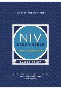 Niv Study Bible, Fully Revised Edition, Large Print, Hardcover, Red Letter, Comfort Print