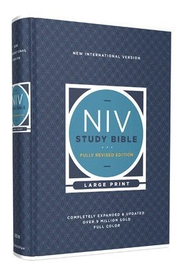 NIV Study Bible, Fully Revised Edition (Study Deeply. Believe Wholeheartedly.), Large Print, Hardcover, Red Letter, Comfort Print av Zondervan