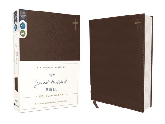 Zondervan - Niv, Journal the Word Bible, Double-Column, Leathersoft, Brown, Red Letter Edition, Comfort Print, Inbunden