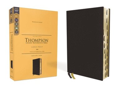 KJV, Thompson Chain-Reference Bible, Large Print, Genuine Leather, Cowhide, Black, Red Letter, Thumb Indexed, Comfort Print av Zondervan, Frank