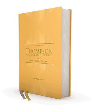 Zondervan, Frank Charles Thompson - KJV, Thompson Chain-Reference Bible, Hardcover, Yellow Gold, Red Letter, Comfort Print, Inbunden