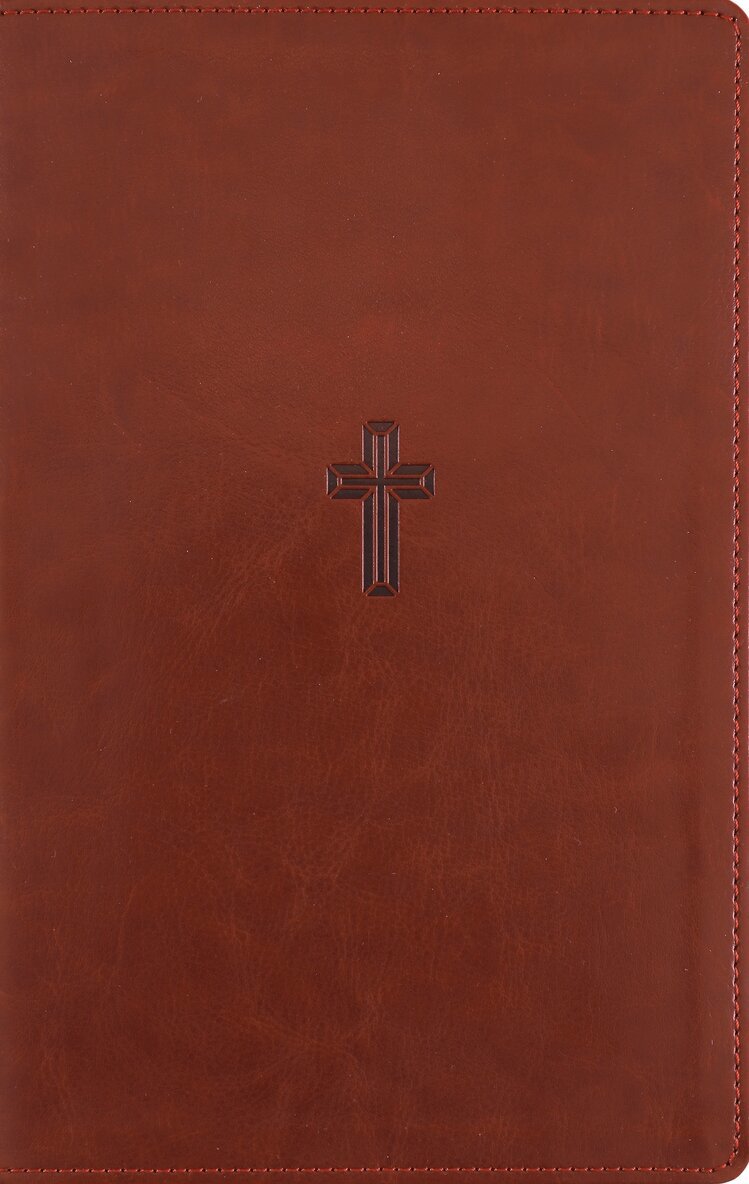 Zondervan Publishing - NASB, Personal Size Reference Bible, Large Print, Paragraph Style, Leathersoft, Brown, Red Letter, 1995 Text, Comfort Print, Inbunden