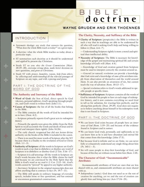 Erik Thoennes, Wayne A. Grudem - Bible Doctrine Laminated Sheet, E-bok