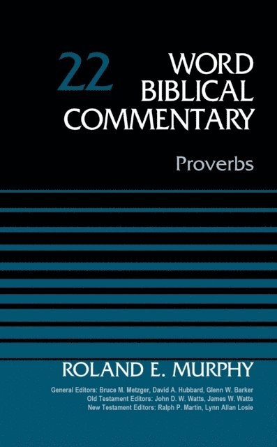 Roland E. Murphy - Proverbs, Volume 22, E-bok