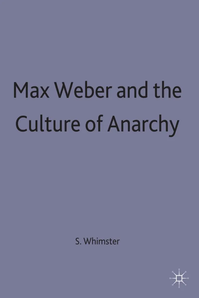 S. Whimster - Max Weber and the Culture of Anarchy, Inbunden. Tillgänglighet: Lägg i varukorg