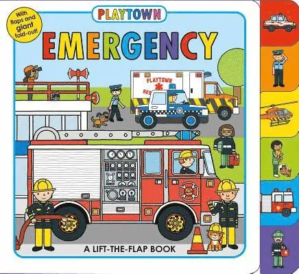 Roger Priddy - Playtown Emergency, Kartonnage. Tillgänglighet: Tillfälligt slut