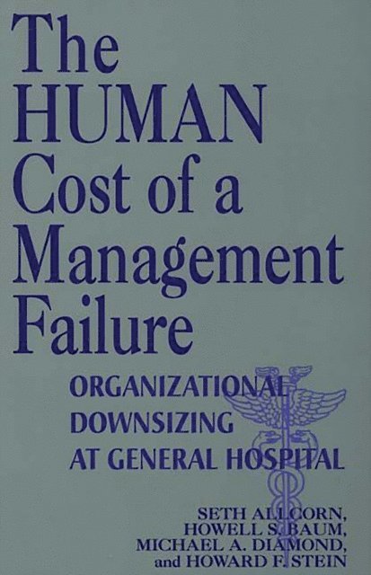 Seth Allcorn, Howell S. Baum, Michael A. Diamond, Howard F. Stein - Human Cost of a Management Failure, E-bok