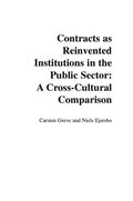 Contracts as Reinvented Institutions in the Public Sector