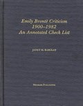 Emily Bronte Criticism, 1900-1982