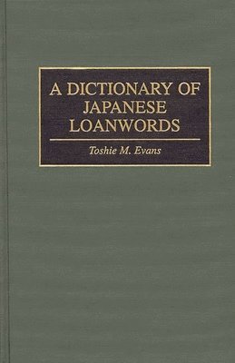 Dictionary of Japanese Loanwords