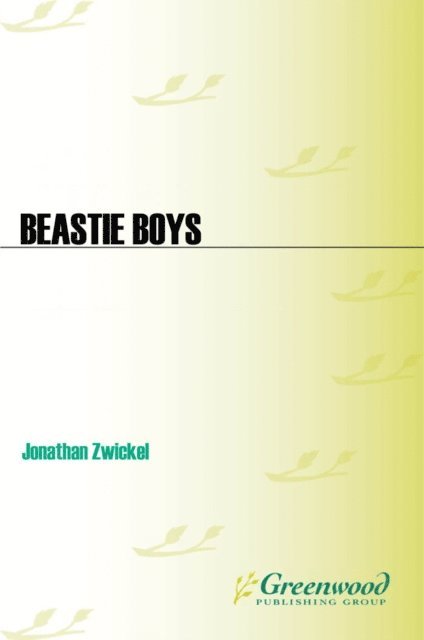 Jonathan A. Zwickel - Beastie Boys, E-bok