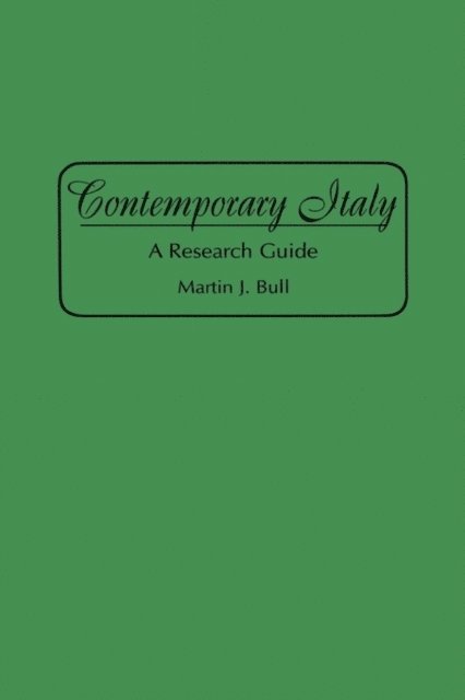 Martin J. Bull - Contemporary Italy, E-bok