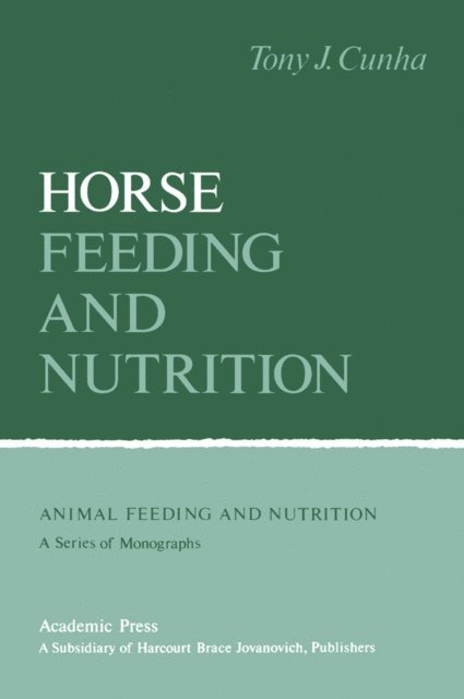 Tony Cunha - Horse Feeding And Nutrition, E-bok. Tillgänglighet: Lägg i varukorg