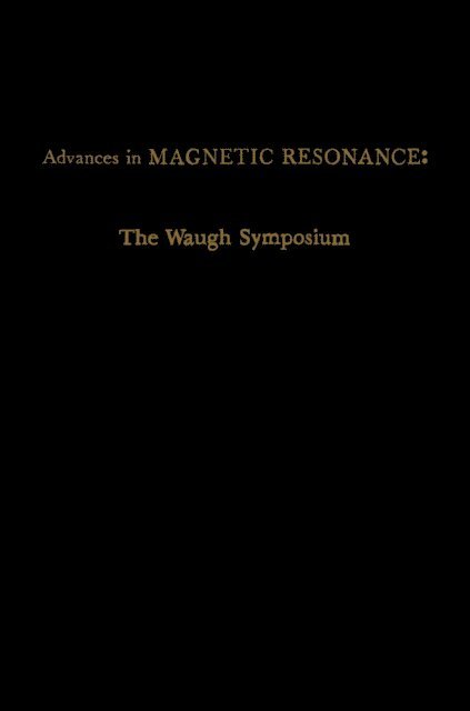Warren S. Warren - Advances in Magnetic Resonance, E-bok