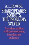 Shakespeares Sonnets