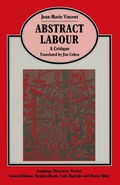 Abstract Labour: A Critique