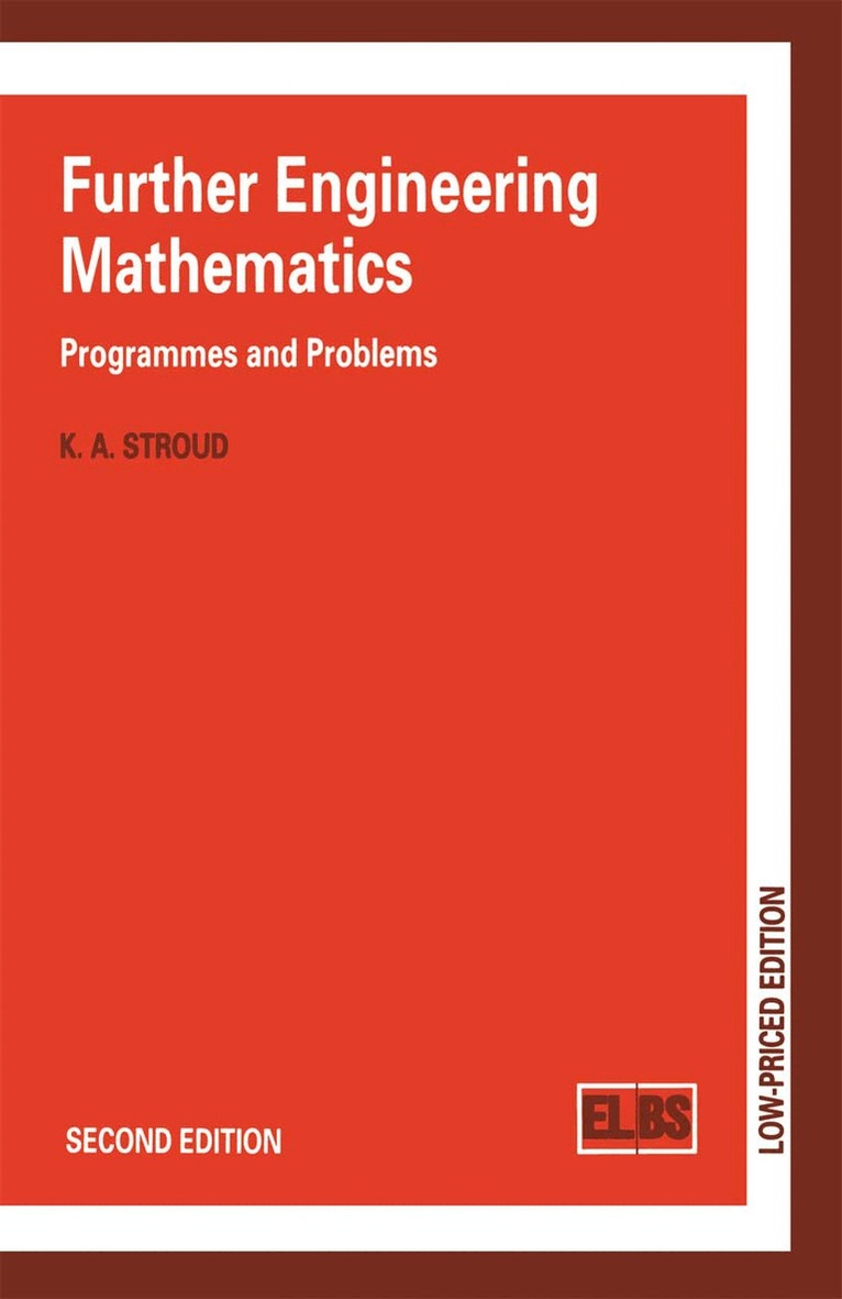 K. A. Stroud - Further Engineering Mathematics, Häftad. Tillgänglighet: Lägg i varukorg