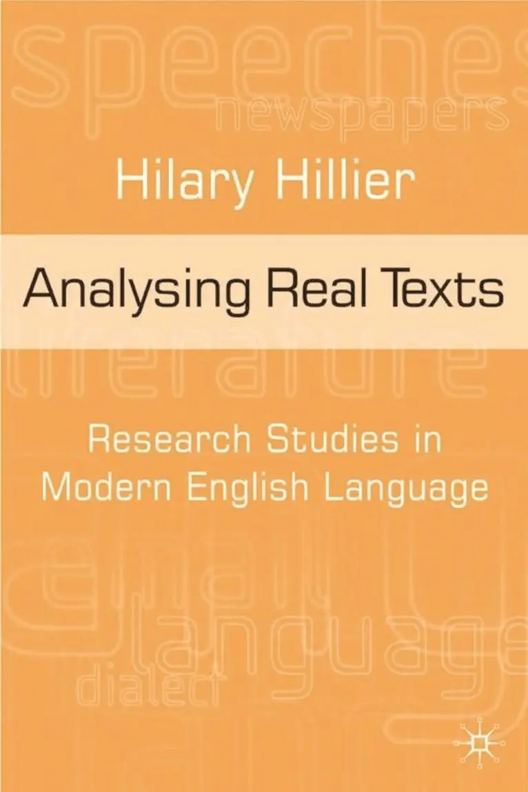 Hilary Hillier - Analysing Real Texts, Inbunden. Tillgänglighet: Lägg i varukorg
