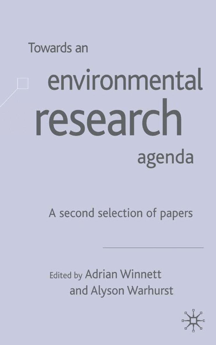A. Winnett - Towards an Environment Research Agenda, Inbunden. Tillgänglighet: Lägg i varukorg