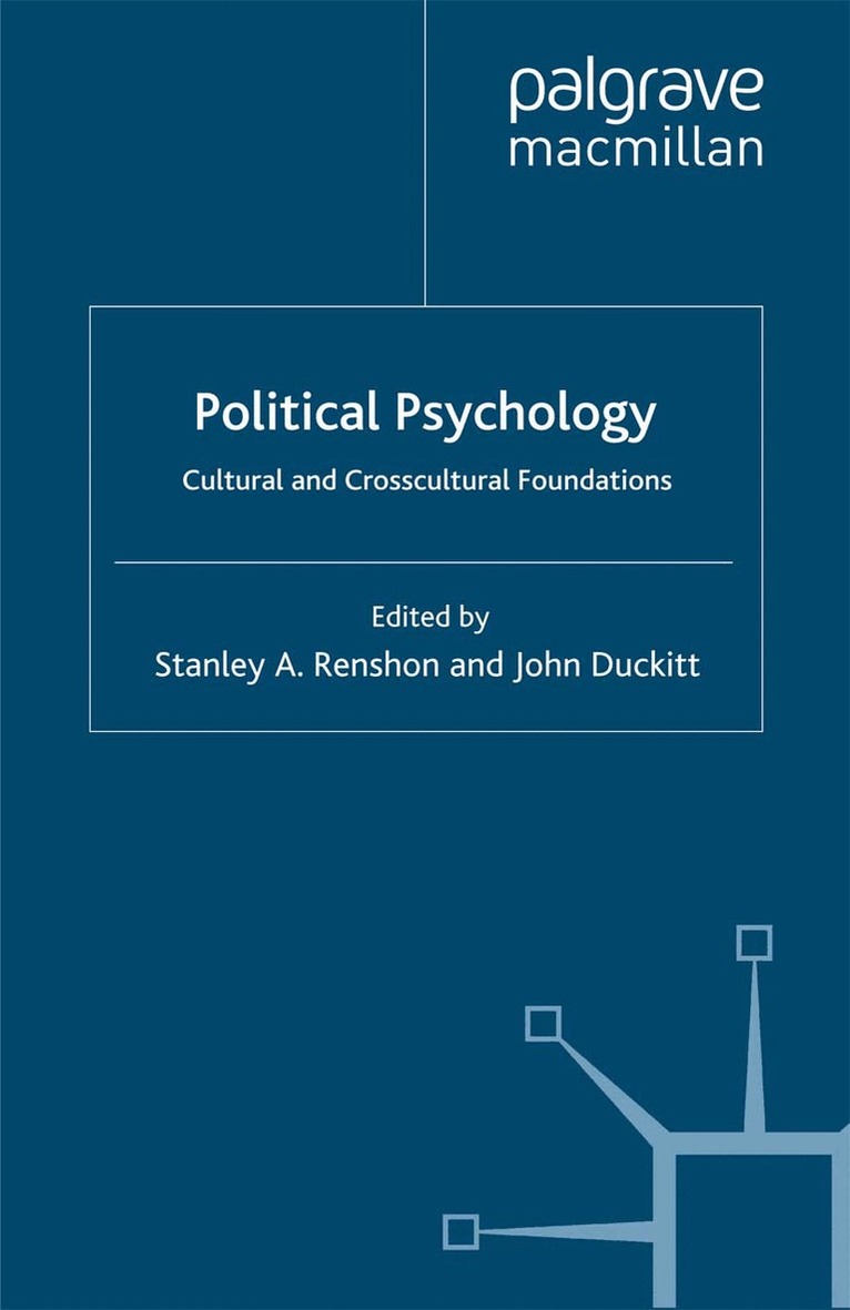 S. Renshon, J. Duckitt - Political Psychology, Häftad
