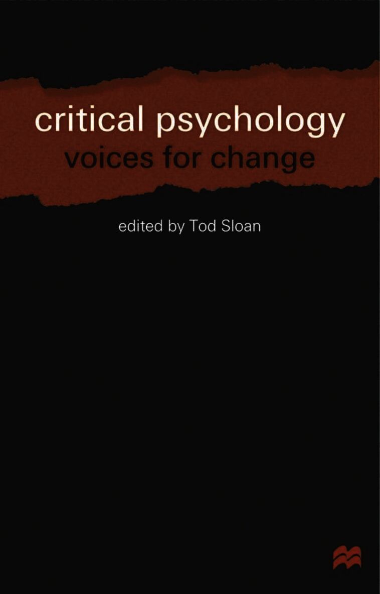 Tod Sloan - Critical Psychology, Häftad
