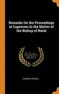 Remarks On the Proceedings at Capetown In the Matter of the Bishop of Natal