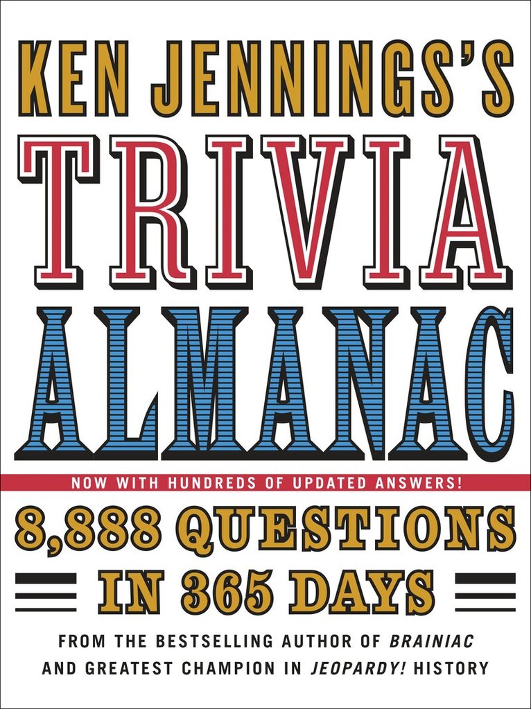 Ken Jennings - Ken Jennings's Trivia Almanac, Inbunden. Tillgänglighet: Lägg i varukorg