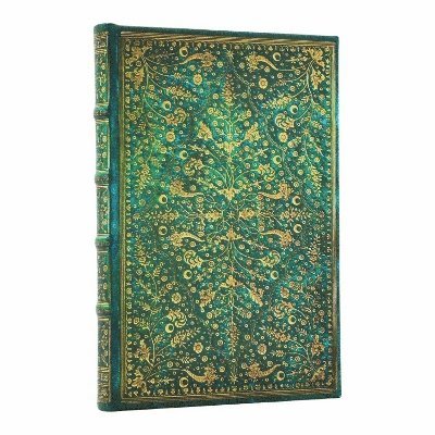Paperblanks - Emerald Flower (Nature’s Grace) Mini Unlined Hardcover Journal (Elastic Band Closure), Inbunden